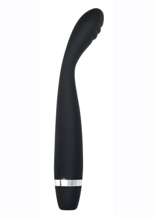 SLIM JIM Skinny G Rechargeable Silicone G-Spot Vibrator - Black