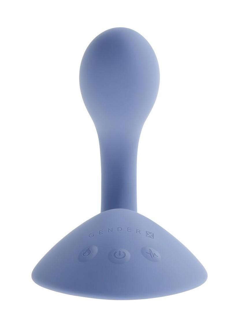 Gender X Shifting Gears Rechargeable Silicone Grind Pad Vibrator - Blue