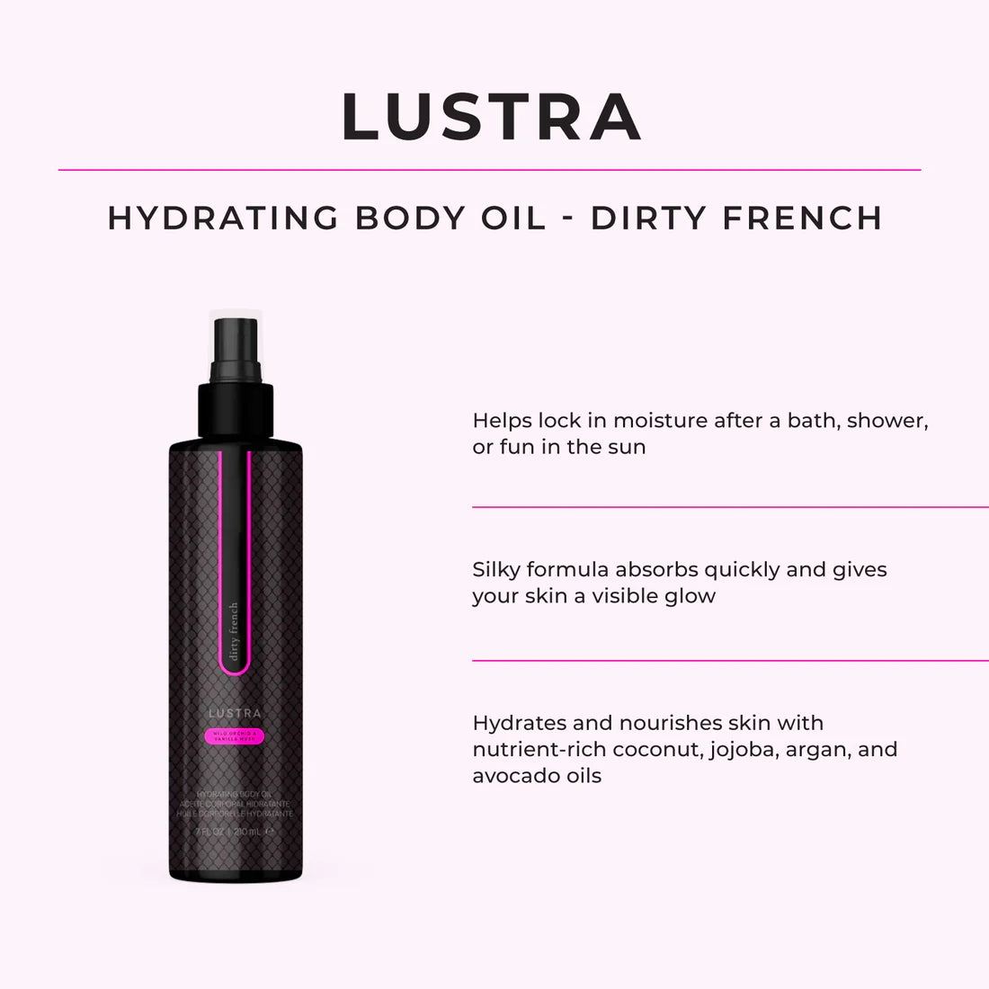Lustra Hydrating body oil - Dirty French